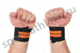 Бинт на кисть 70 см жесткий, оранжевый (BK-167)