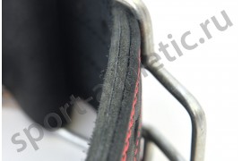 Пояс для силовых упражнений со скобой трехслойный, черный (PS-031)