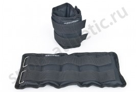 Утяжелители для рук и ног фиксированный вес 3 кг (2 по 3 кг), черный (DR-03-2)